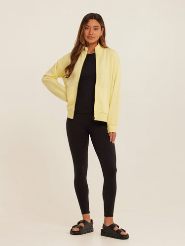 Delacey Triblend Fleece Zip Jacket Womens Outerwear Sweatshirt Threads 4 Thought