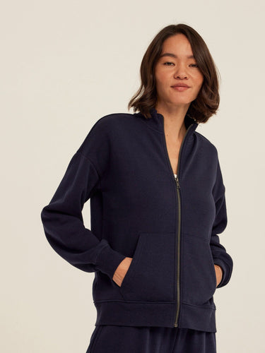 Delacey Triblend Fleece Zip Jacket Womens Outerwear Sweatshirt Threads 4 Thought