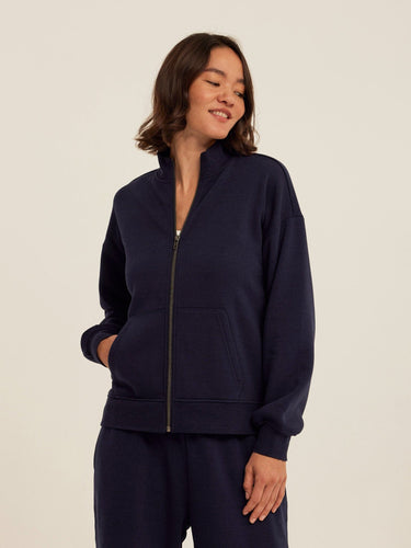 Delacey Triblend Fleece Zip Jacket Womens Outerwear Sweatshirt Threads 4 Thought
