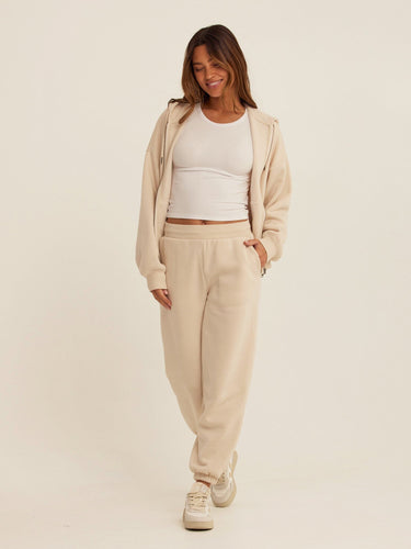 Jayla Triblend Fleece Relaxed Fit Jogger Womens Bottoms Sweatpants Threads 4 Thought