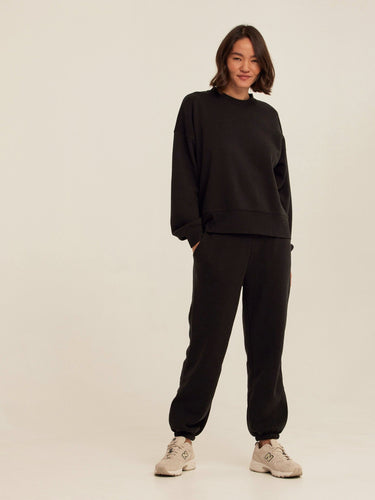 Jayla Triblend Fleece Relaxed Fit Jogger Womens Bottoms Sweatpants Threads 4 Thought