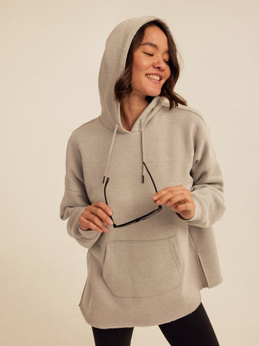 Missy Triblend Fleece Pullover Hoodie Womens Outerwear Sweatshirt Threads 4 Thought