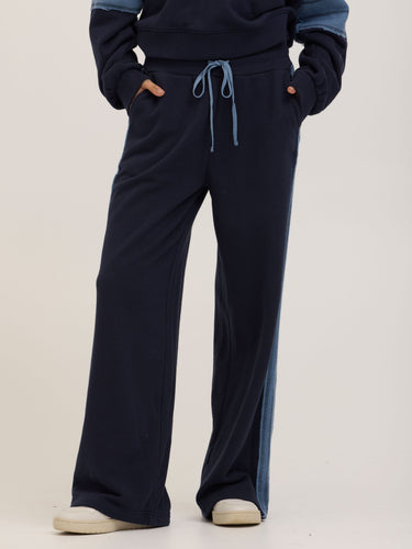 Tierney Cotton Terry Contrast Wide Leg Pant Womens Bottoms Pants Threads 4 Thought