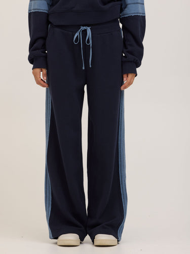 Tierney Cotton Terry Contrast Wide Leg Pant Womens Bottoms Pants Threads 4 Thought