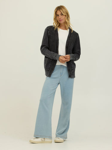 Demetria Terry Mix Sweater Cardigan Womens Outerwear Sweater Threads 4 Thought