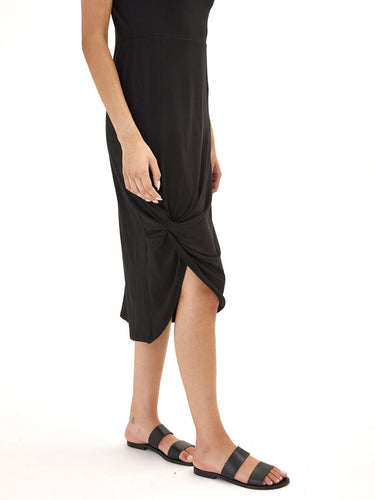 Lula Luxe Jersey Knotted Midi Dress Womens Dresses Threads 4 Thought