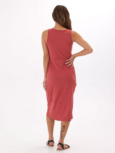 Lula Luxe Jersey Knotted Midi Dress Womens Dresses Threads 4 Thought