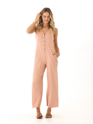 Livvie Smocked Jersey Jumpsuit Womens Rompers Threads 4 Thought