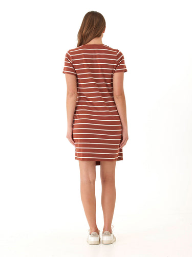 Valerie Caribbean Stripe Eco Jersey Knotted Dress Womens Dresses Threads 4 Thought