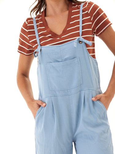Alexis Stretch Chambray Jumpsuit Womens Rompers Threads 4 Thought