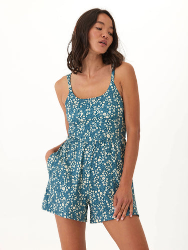 Tansie Micro Bloom Print Luxe Jersey Romper Threads 4 Thought