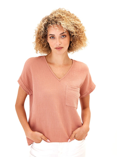 Celia Gauze Top Womens Tops Short Threads 4 Thought