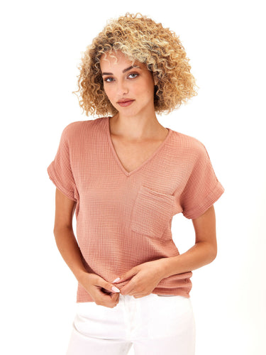 Celia Gauze Top Womens Tops Short Threads 4 Thought