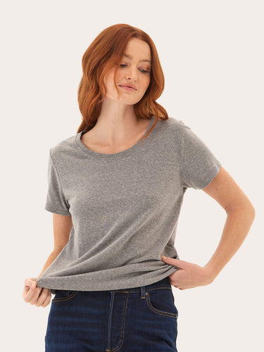Core Triblend Jersey Crew Neck Womens Tops Short Tee Threads 4 Thought