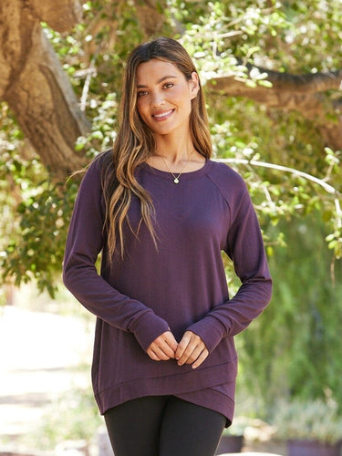 Leanna Feather Fleece Tunic Womens Tops Long Tee Threads 4 Thought
