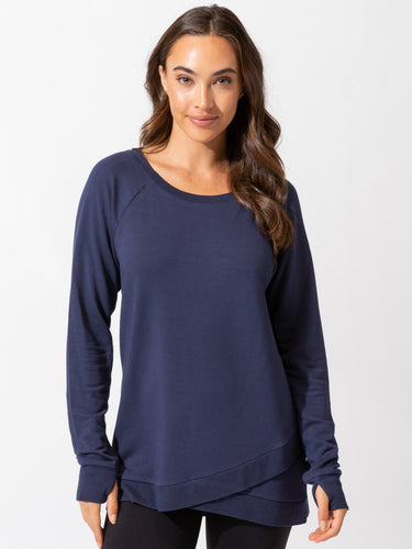 Leanna Feather Fleece Tunic Womens Tops Threads 4 Thought