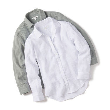 Danni Button-Up Long Sleeve Womens Tops Long Threads 4 Thought
