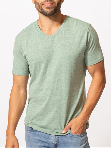 Triblend Short Sleeve V Neck Tee Mens Tops Tshirt Threads 4 Thought