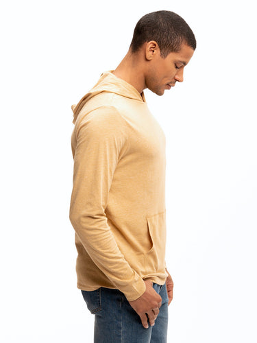 Long Sleeve Triblend Jersey Hoodie Mens Tops Tshirt Long Threads 4 Thought