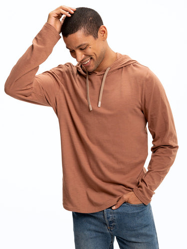 Slub Jersey Pullover Hoodie Mens Outerwear Sweatshirt Threads 4 Thought