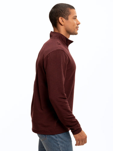 Kace Featherweight Lounge Mock Neck Mens Outerwear Sweatshirt Threads 4 Thought