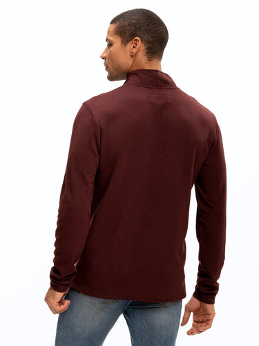 Kace Featherweight Lounge Mock Neck Mens Outerwear Sweatshirt Threads 4 Thought
