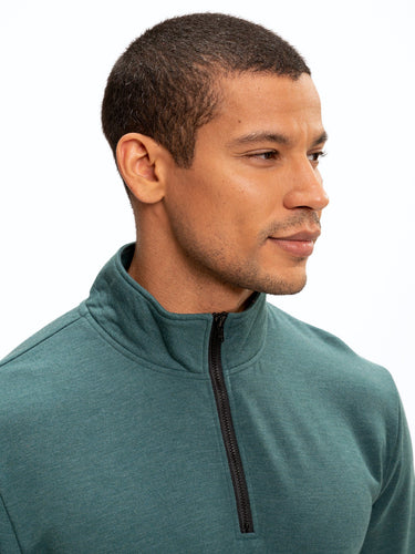 Kace Featherweight Lounge Mock Neck Mens Outerwear Sweatshirt Threads 4 Thought