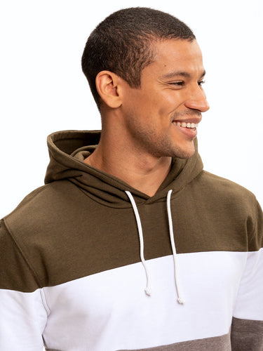 Romero Colorblock Pullover Hoodie Mens Outerwear Sweatshirt Threads 4 Thought