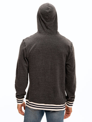 Tyson Contrast Rib Pullover Hoodie Mens Outerwear Sweatshirt Threads 4 Thought