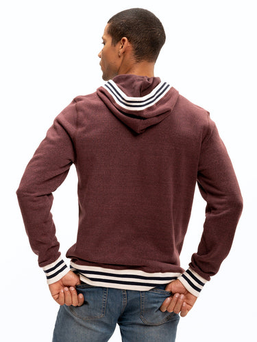Tyson Contrast Rib Pullover Hoodie Mens Outerwear Sweatshirt Threads 4 Thought