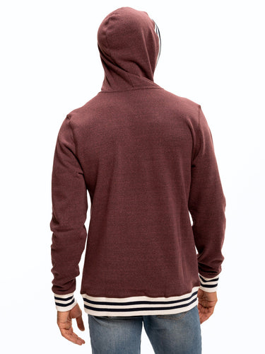 Tyson Contrast Rib Pullover Hoodie Mens Outerwear Sweatshirt Threads 4 Thought