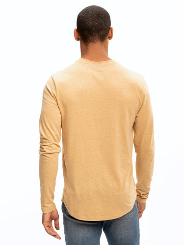 Kye Triblend Long Sleeve Crew Mens Tops Tshirt Long Threads 4 Thought