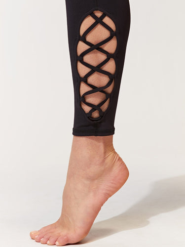 Lace Up Hi-Waist 7/8 Legging Womens Bottoms Leggings Threads 4 Thought