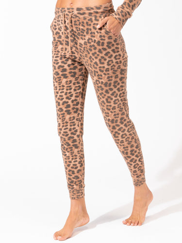 Tanory Leopard Print Jogger Womens Bottoms Pants Threads 4 Thought