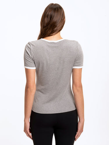Nixie Rib Tee Womens Tops Short Threads 4 Thought