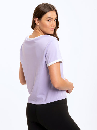 Clea Crop Ringer Tee Womens Tops Short Threads 4 Thought