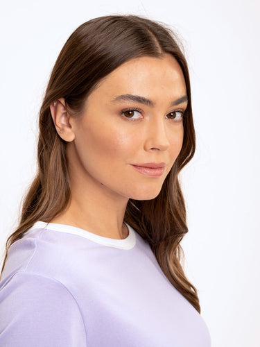 Clea Crop Ringer Tee Womens Tops Short Threads 4 Thought