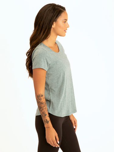 Moiraine Back Cut Out Tee Womens Tops Short Threads 4 Thought
