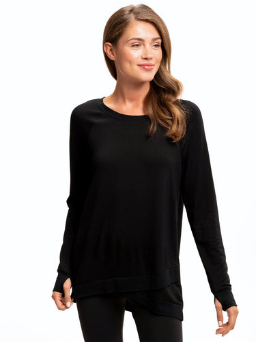 Leanna Feather Fleece Tunic Womens Outerwear Sweatshirt Threads 4 Thought