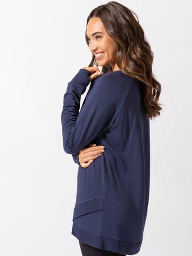 Leanna Feather Fleece Tunic Womens Tops Threads 4 Thought