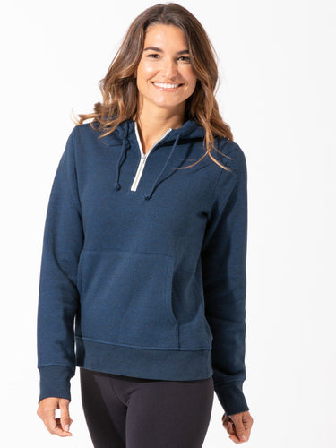 Sinead 1/4 Zip Triblend Hoodie Womens Outerwear Sweatshirt Threads 4 Thought