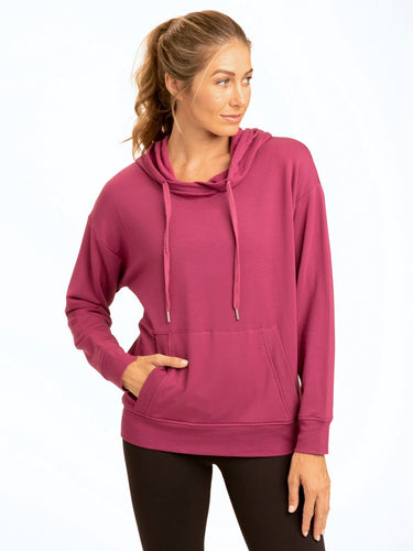 Madge Feather Fleece Pullover Hoodie Womens Outerwear Sweatshirt Threads 4 Thought