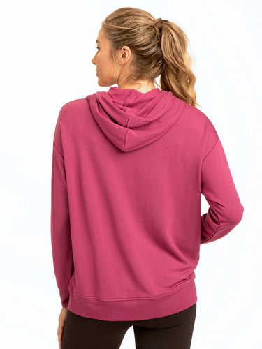 Madge Feather Fleece Pullover Hoodie Womens Outerwear Sweatshirt Threads 4 Thought