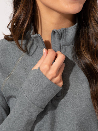 Belinda Luxe Fleece 1/4-Zip Jacket Womens Outerwear Sweatshirt Threads 4 Thought