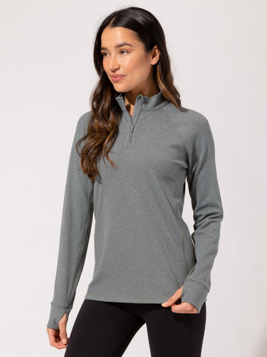 Belinda Luxe Fleece 1/4-Zip Jacket Womens Outerwear Sweatshirt Threads 4 Thought