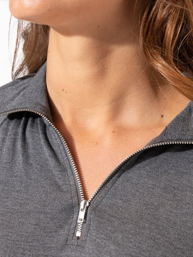 Ruka Feather Fleece 1/4 Zip Pullover Womens Tops Threads 4 Thought