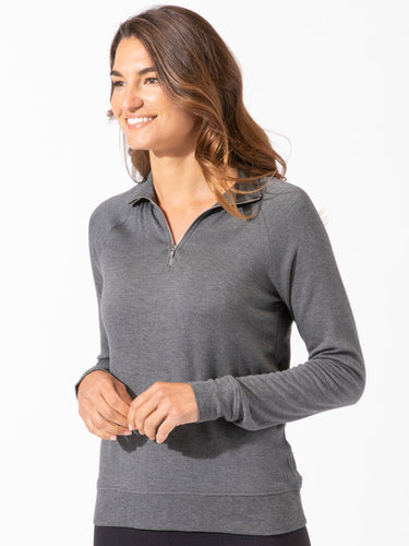 Ruka Feather Fleece 1/4 Zip Pullover Womens Tops Threads 4 Thought