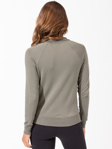 Ruka Feather Fleece 1/4 Zip Pullover Womens Tops Threads 4 Thought