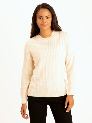 Bibiana Mixed Media Sweater Womens Outerwear Sweater Threads 4 Thought