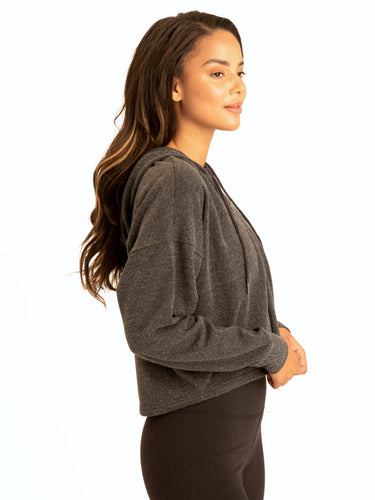Venetia Crop Hoodie Womens Outerwear Sweatshirt Threads 4 Thought
